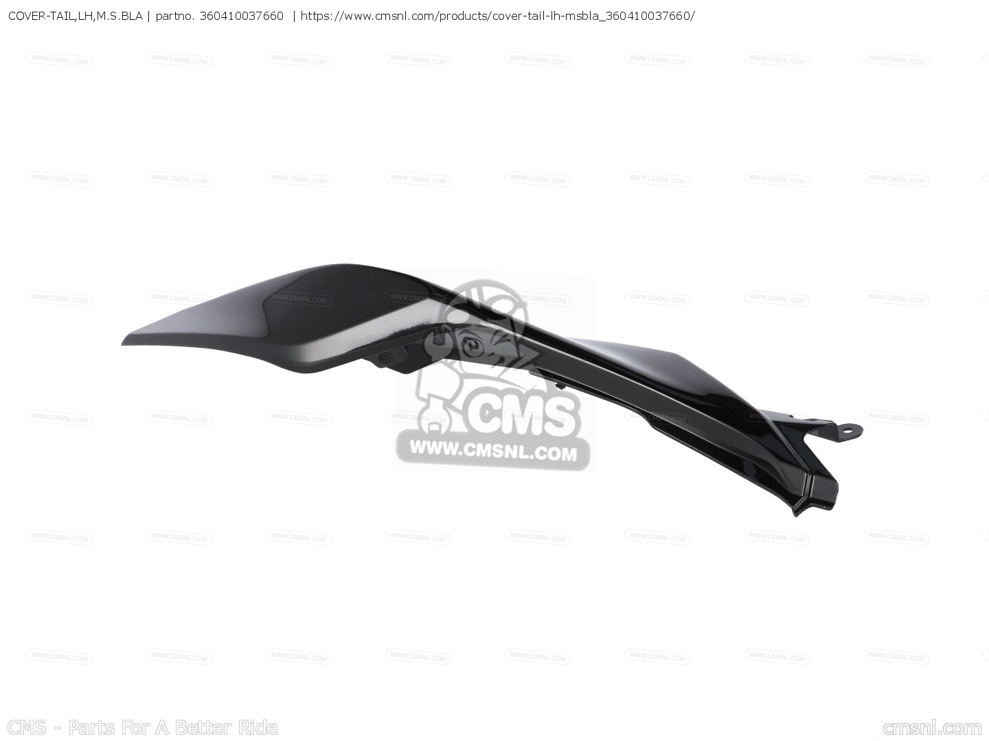 360410037660: Cover-tail,lh,m.s.bla Kawasaki - buy the 36041-0037