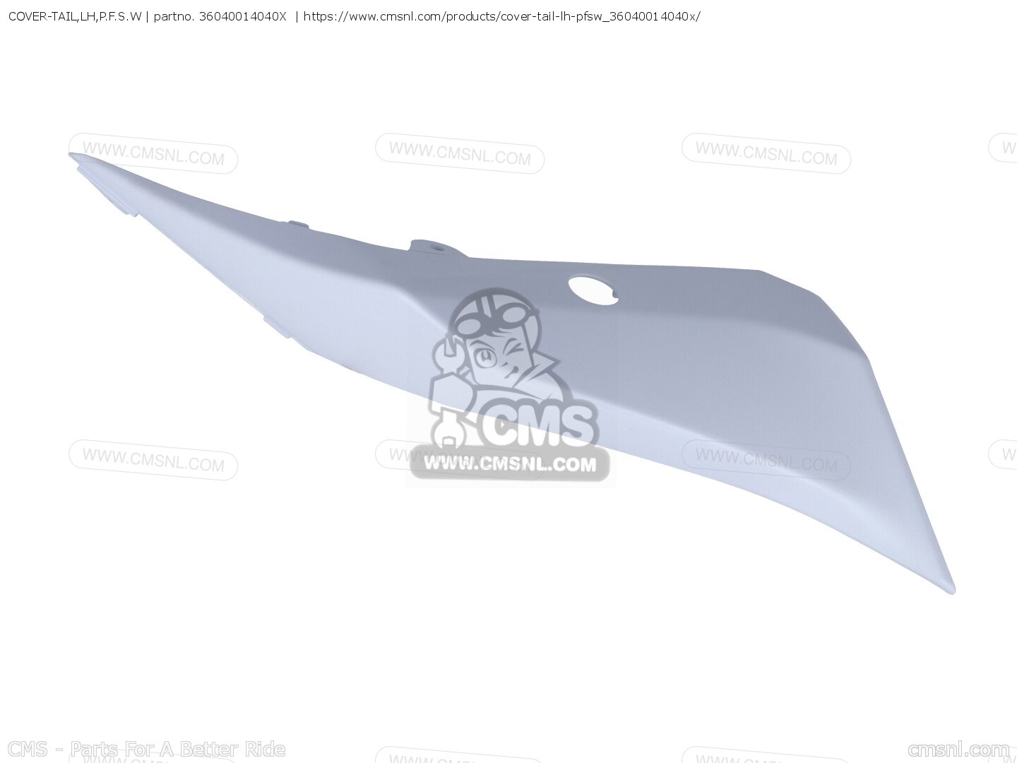COVER-TAIL,LH,P.F.S.W for BR125KKFA Z125 2019 EUROPE,MIDDLE EAST