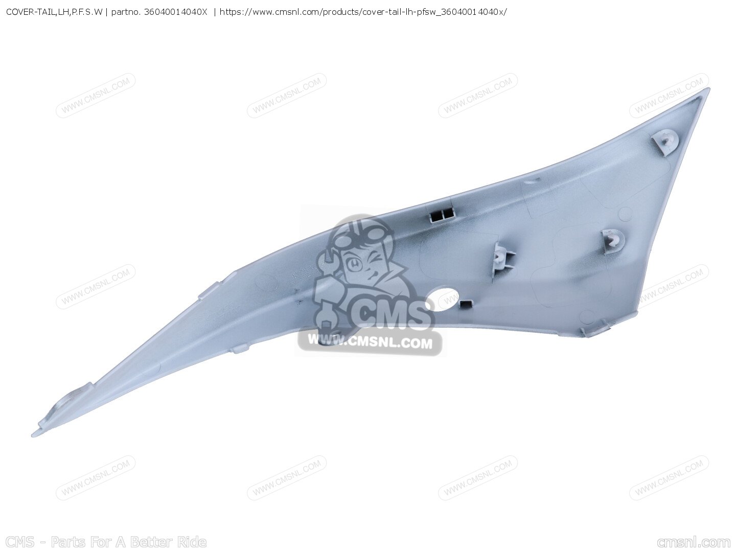 COVER-TAIL,LH,P.F.S.W for BR125KKFA Z125 2019 EUROPE,MIDDLE EAST