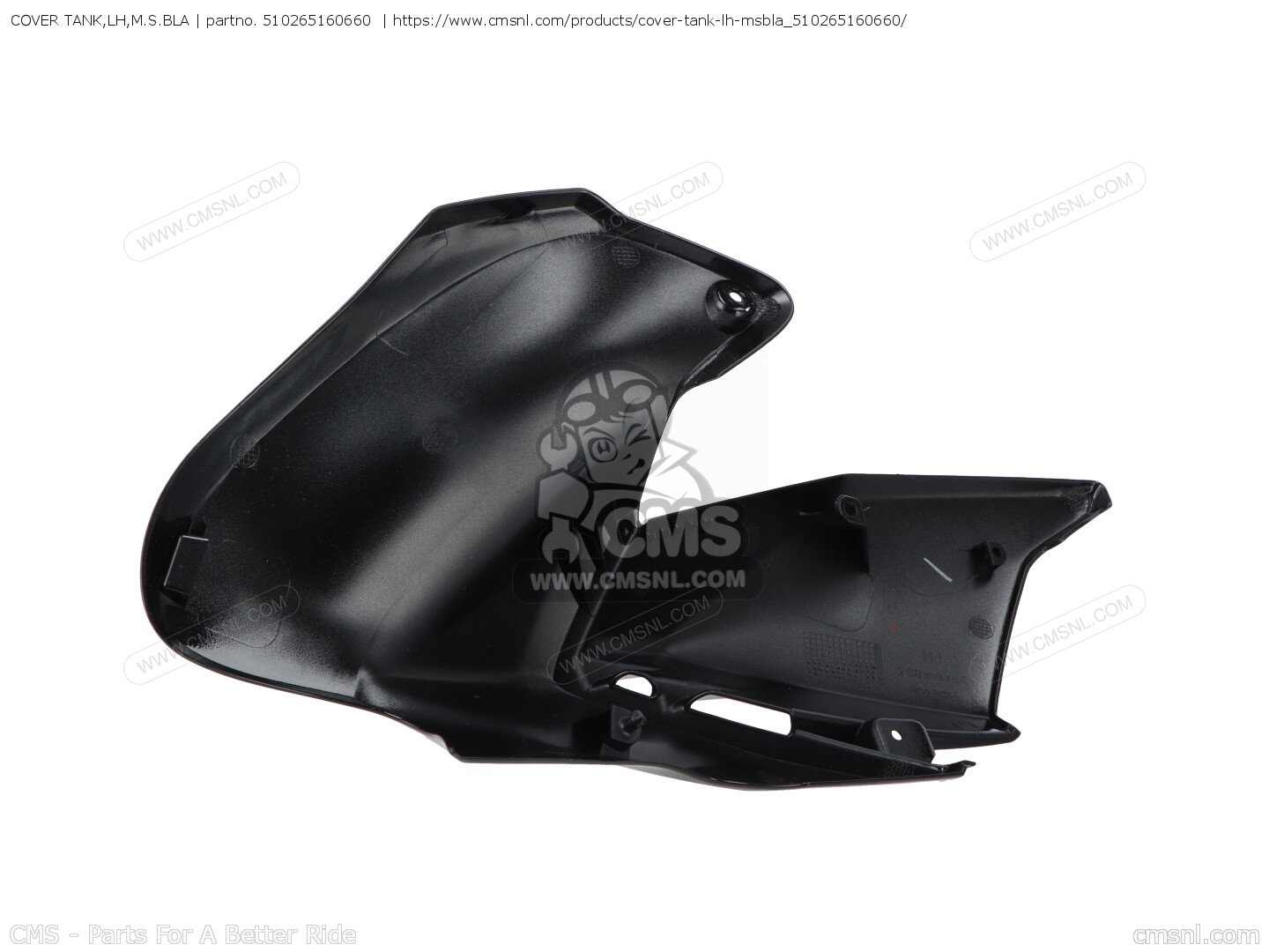 510265160660: COVER TANK,LH,M.S.BLA Kawasaki - buy the