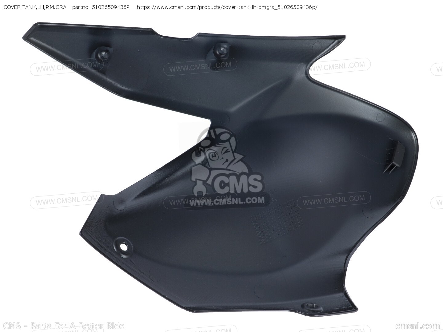 51026509436P: COVER TANK,LH,P.M.GRA Kawasaki - buy the 51026