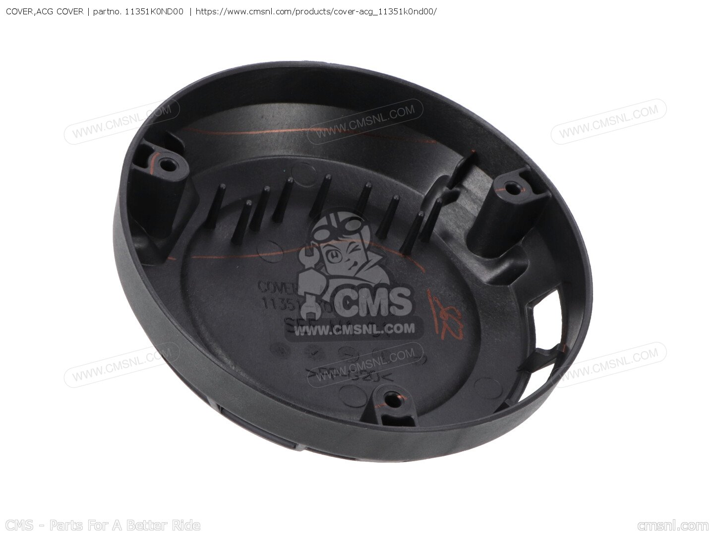 11351K0ND00: COVER,ACG COVER Honda - buy the 11351-K0N-D00