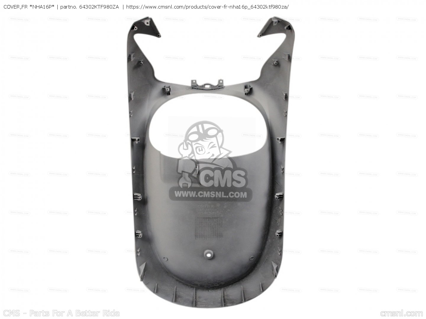 64302KTF980ZA: COVER,FR *NHA16P* Honda - buy the 64302-KTF-980ZA