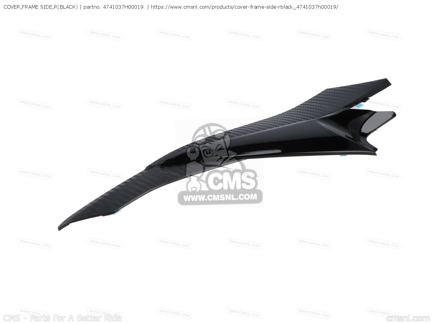 47410-37H00-YKV スズキ純正 カバ-,フレ-ムサイド,ライト (ブラツク) スズキ純正部品の通販