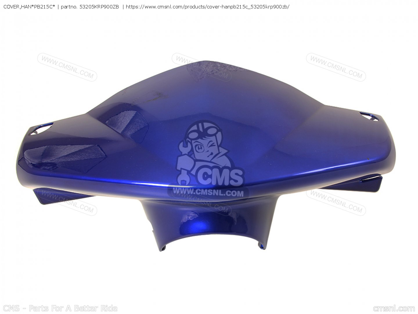 53205KRP900ZB: COVER,HAN*PB215C* Honda - buy the 53205-KRP