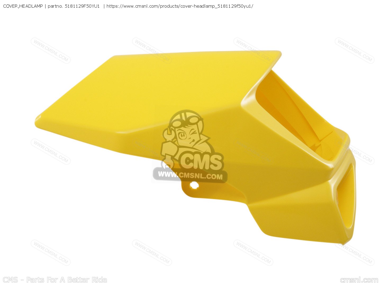 おまつです。 5181129F50YU1: COVER,HEADLAMP Suzuki - buy the 51811-29F50