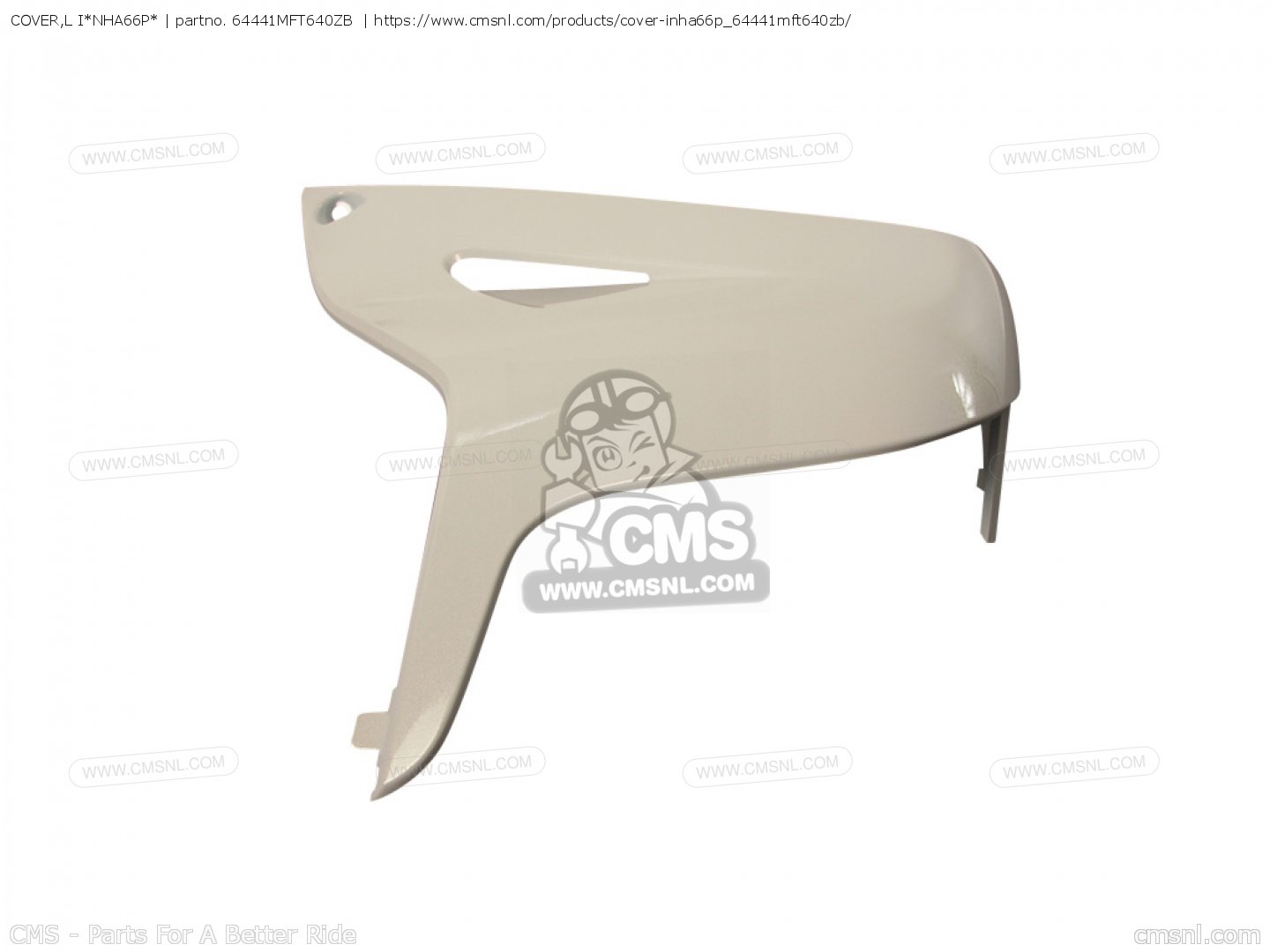 64441MFT640ZB: COVER,L I*NHA66P* Honda - buy the 64441-MFT-640ZB at CMSNL