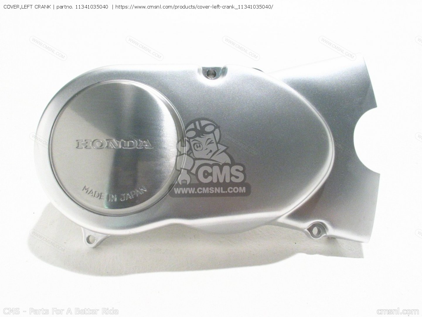 11341035040 Cover,left Crank Honda buy the 11341035040 at CMSNL