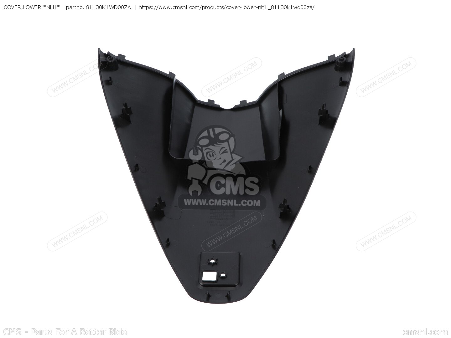 81130K1WD00ZA: COVER,LOWER *NH1* Honda - buy the 81130-K1W-D00ZA at CMSNL