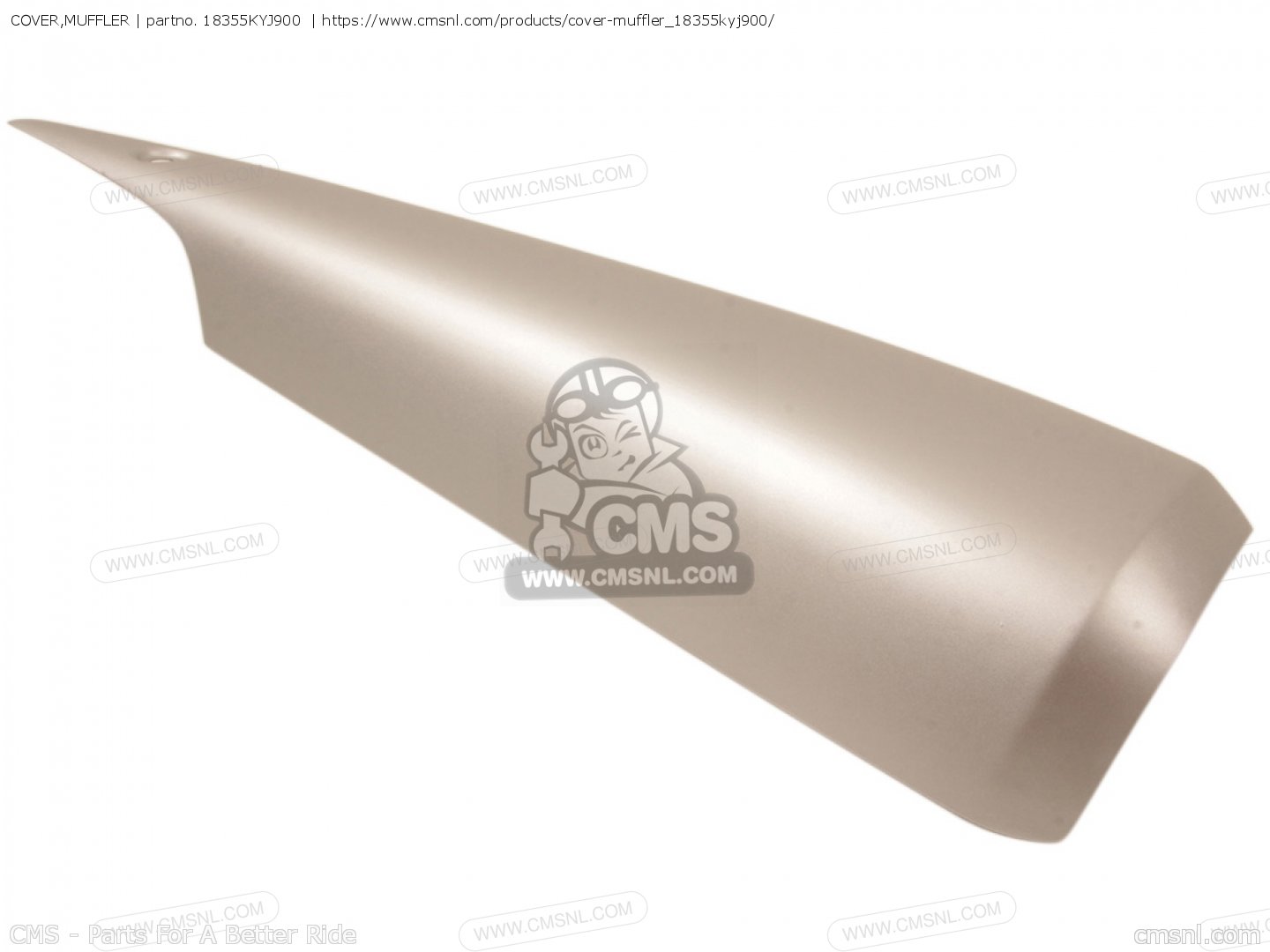 kページ 18355KYJ900: COVER,MUFFLER Honda - buy the 18355-KYJ-900 at