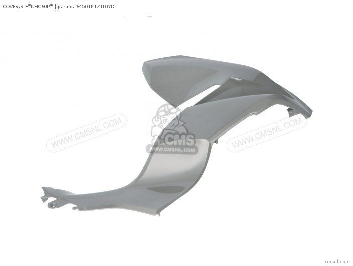 ぶー 64501K1ZJ10ZG: COVER,R F*NHA76M* Honda - buy the 64501-K1Z-J10ZG