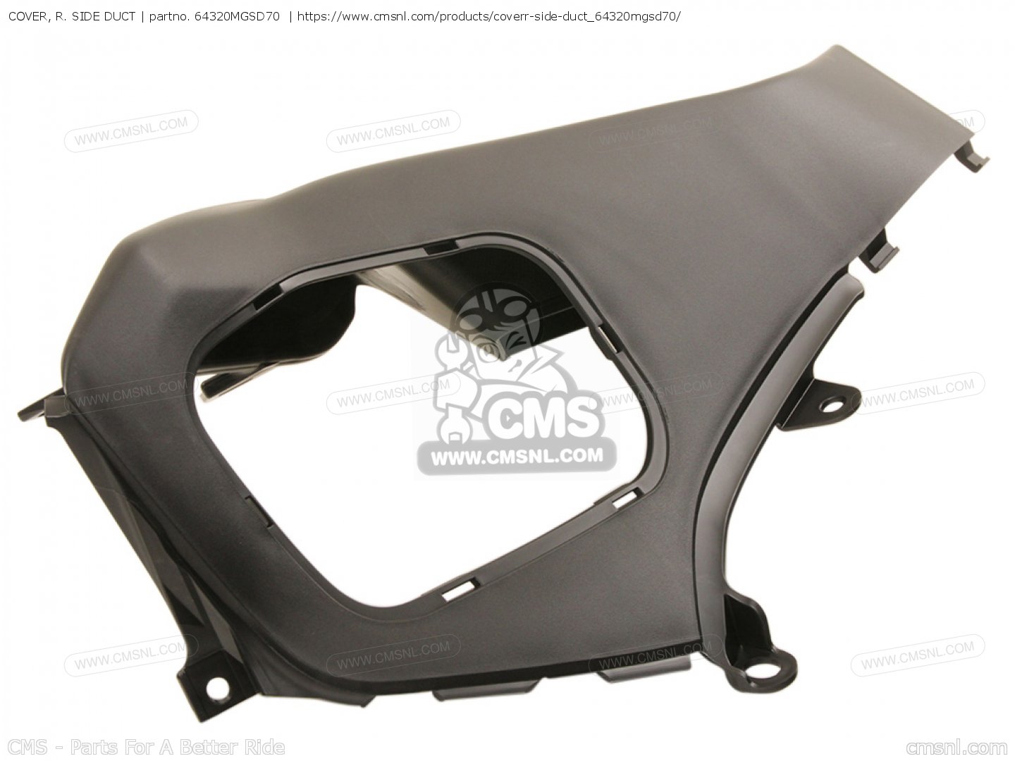 64320MGSD70: COVER,R SIDE DUCT Honda - buy the 64320-MGS-D70 at CMSNL
