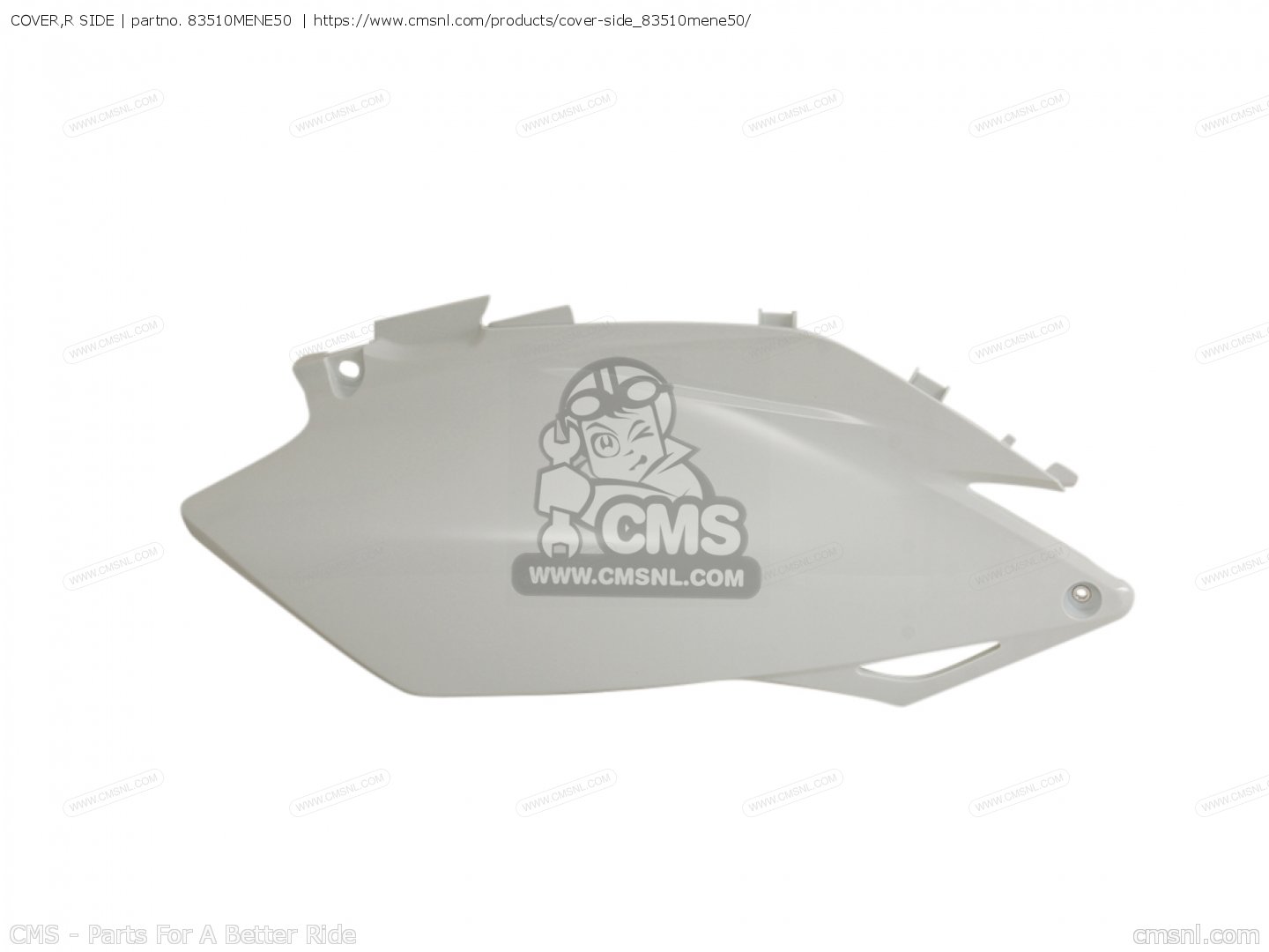 83510MENE50: COVER,R SIDE Honda - buy the 83510-MEN-E50 at CMSNL