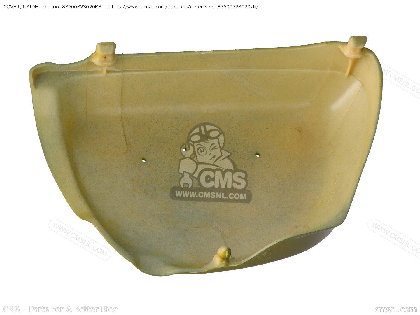 83600323020KB: COVER,R SIDE Honda - buy the 83600-323-020KB at CMSNL