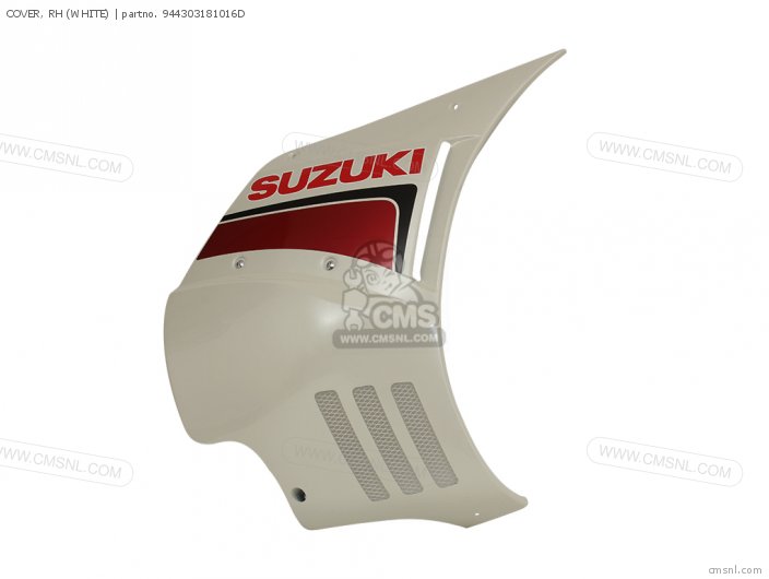 Suzuki COVER, RH (WHITE) 944303181016D