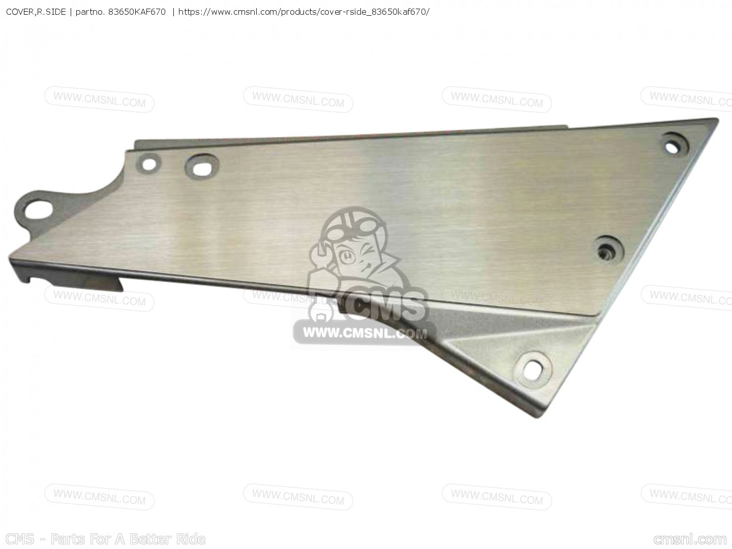 83650KAF670: COVER,R.SIDE Honda - buy the 83650-KAF-670 at CMSNL