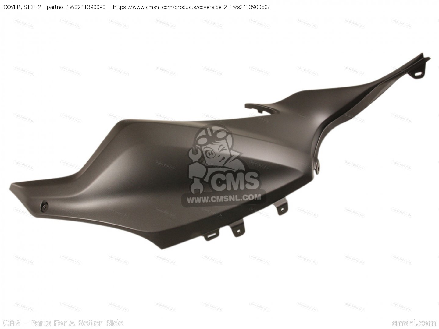 1WS2413900P0: Cover, Side 2 Yamaha - buy the 1WS-24139-00-P0 at CMSNL