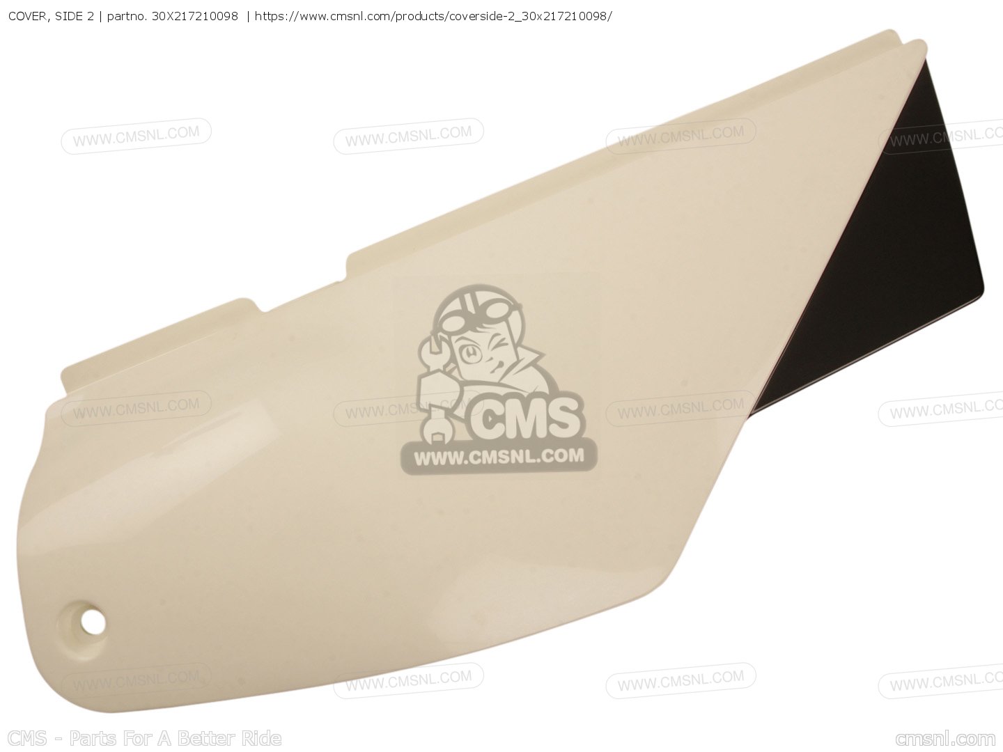 30X217210098 Cover, Side 2 Yamaha buy the 30X217210098 at CMSNL