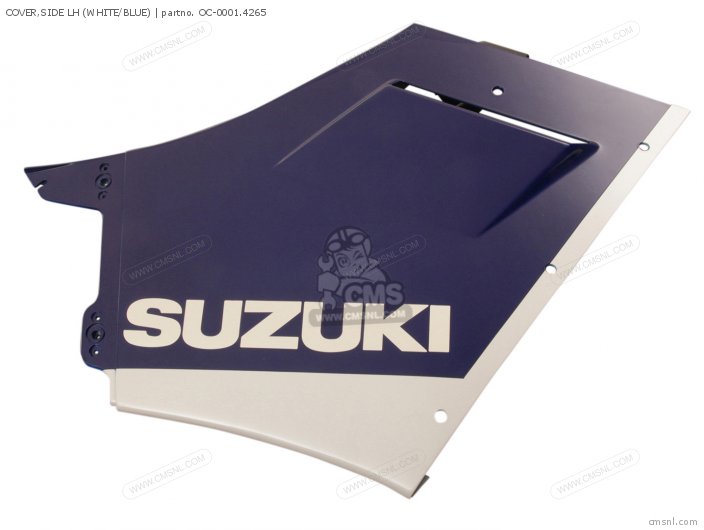 Cover, Side Lh (white/blue) photo