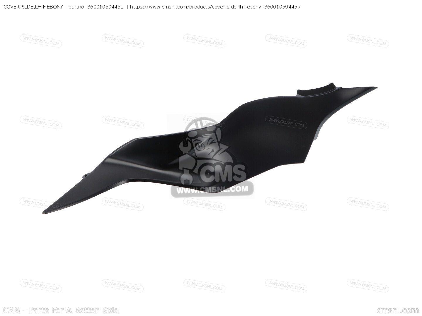 36001059445L: COVER-SIDE,LH,F.EBONY Kawasaki - buy the 36001