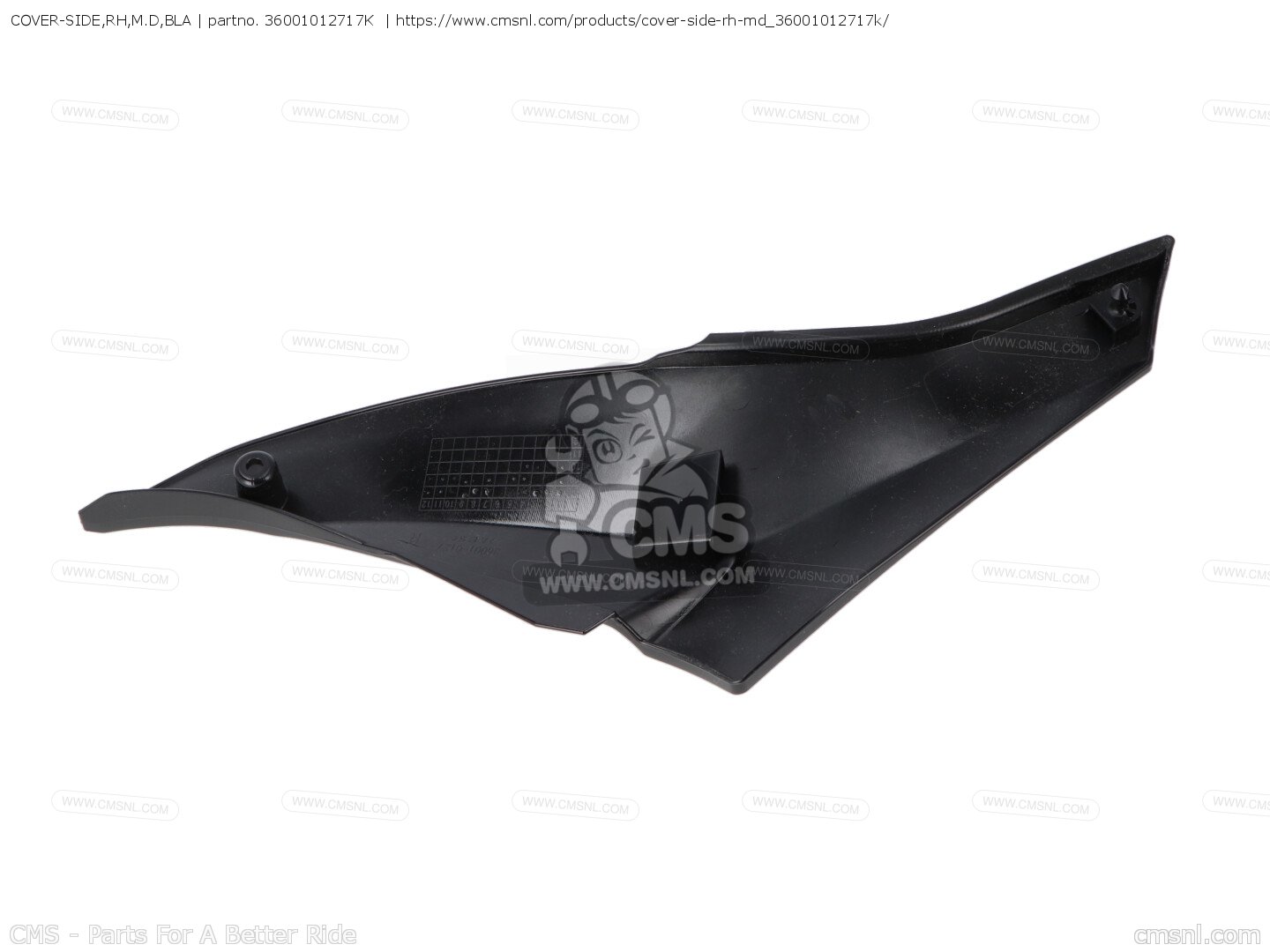 hmd その他 36001012717K: COVER-SIDE,RH,M.D,BLA Kawasaki - buy the 36001
