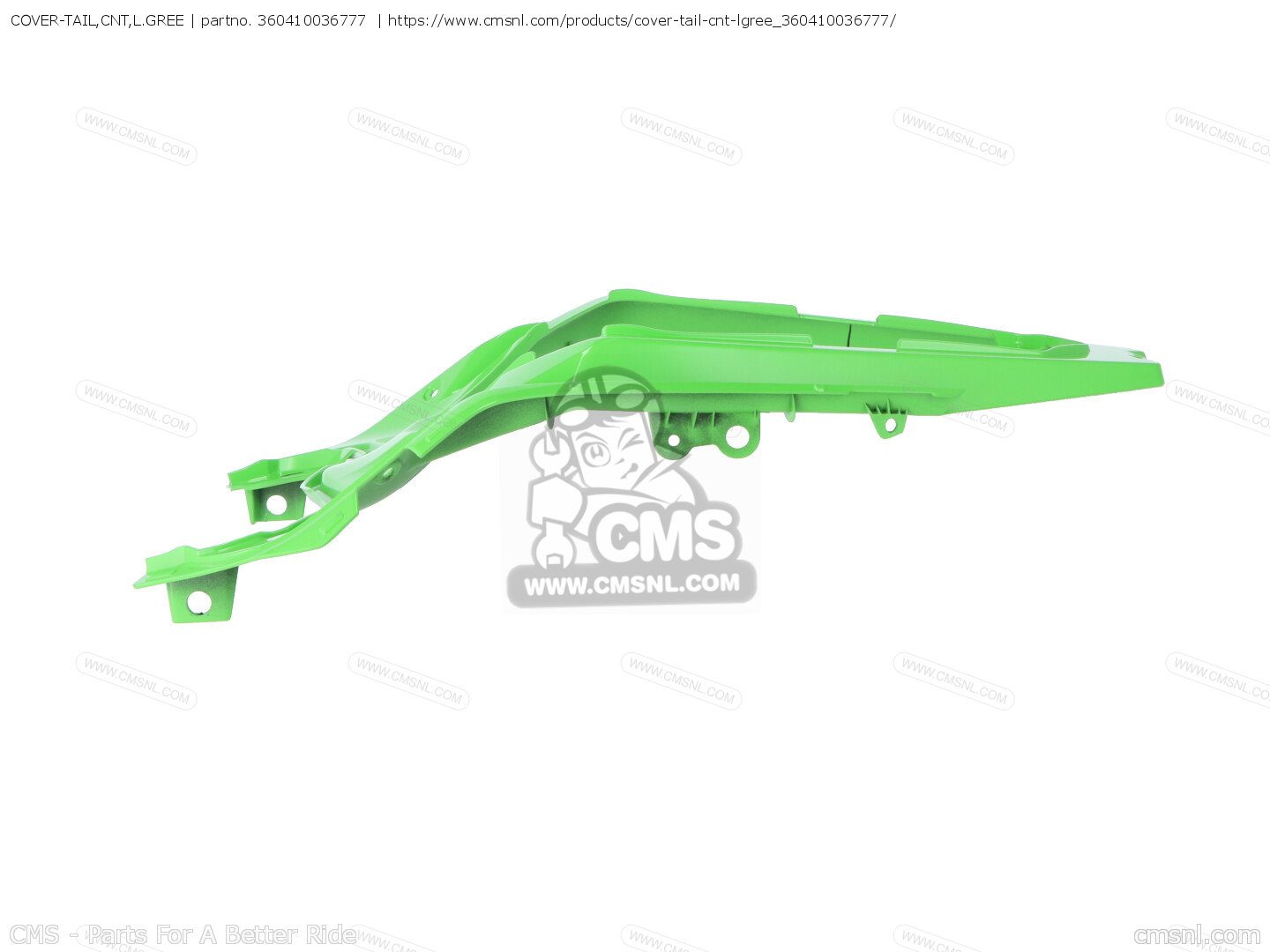 パーツ Kanto COVER-TAIL,CNT,L.GREE for Kawasaki - order at CMSNL
