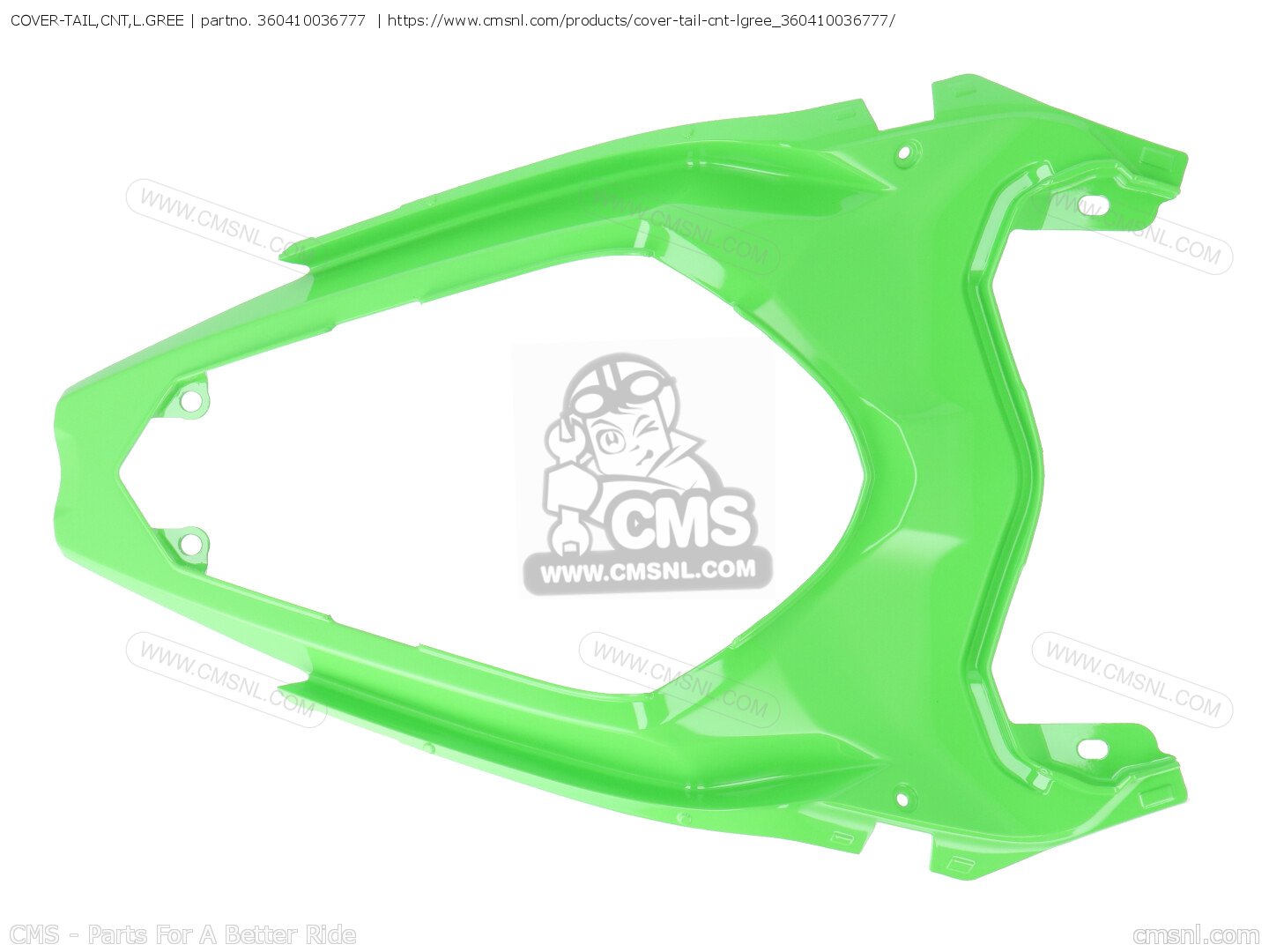 パーツ Kanto COVER-TAIL,CNT,L.GREE for Kawasaki - order at CMSNL