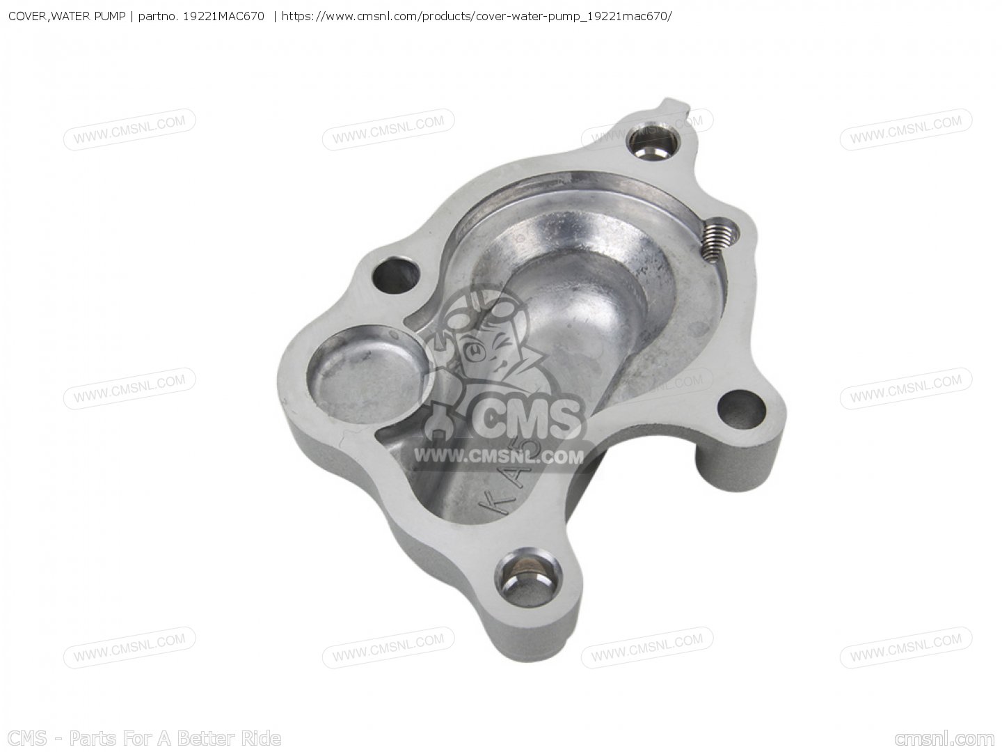 COVER,WATER PUMP for CR500R 1997 (V) USA order at CMSNL