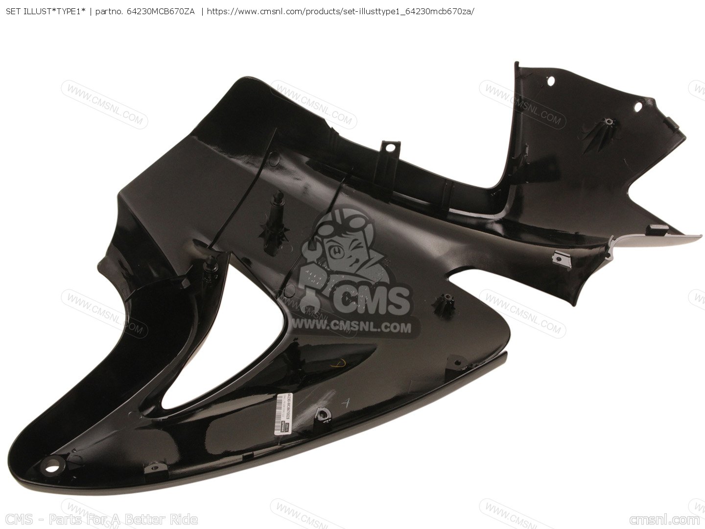 64230MCB670ZA: Cowl Set, L. Fr. Sid Honda - buy the 64230-MCB-670ZA at ...