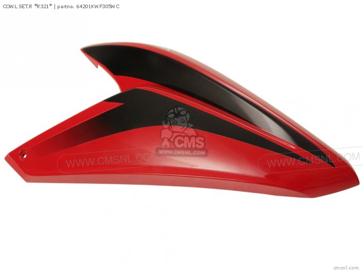 Honda 64300-KYJ-E20ZC - COWL SET, R. MIDDLE (TYPE1) (WL