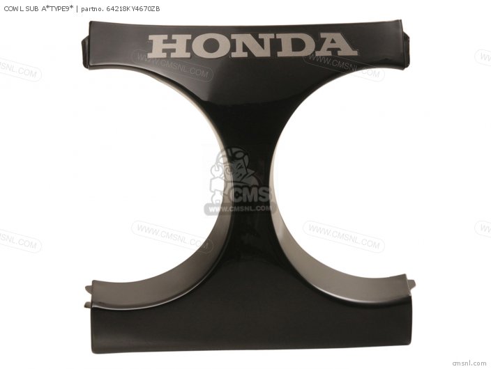 Honda COWL SUB A*TYPE9* 64218KY4670ZB