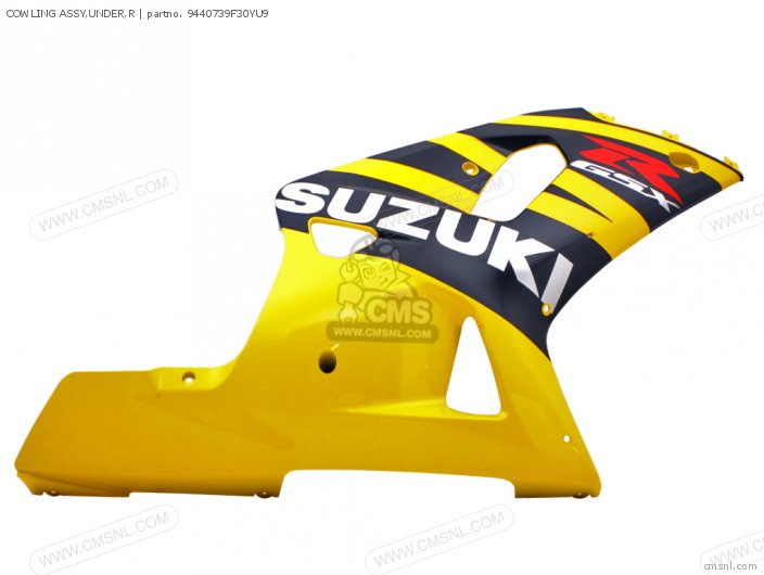 Suzuki COWLING ASSY,UNDER,R 9440739F30YU9 Suzuki COWLING ASSY,UNDER,R 9440739F30YU9
