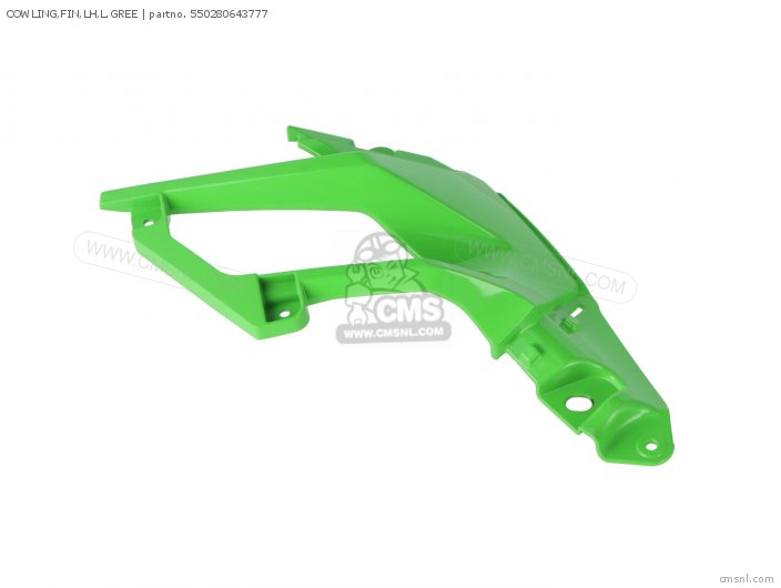 Kawasaki COWLING,FIN,LH,L.GREE 550280643777