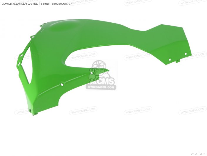 Kawasaki COWLING,LWR,LH,L.GREE 550280068777