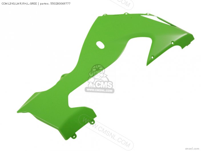 Kawasaki COWLING,LWR,RH,L.GREE 550280069777