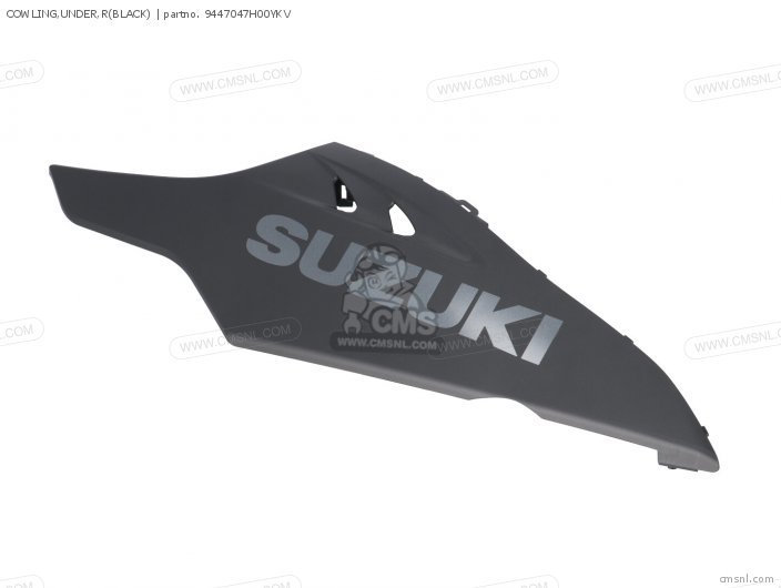 Suzuki COWLING,UNDER,R(BLACK) 9447047H00YKV