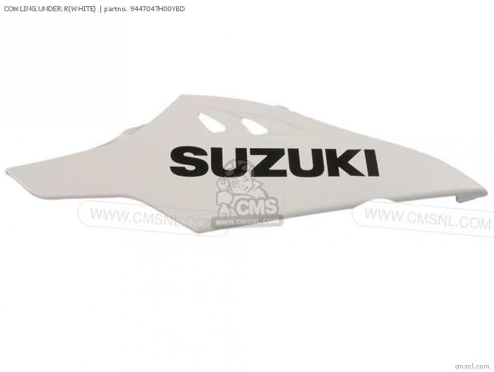 Suzuki COWLING,UNDER,R(WHITE) 9447047H00YBD