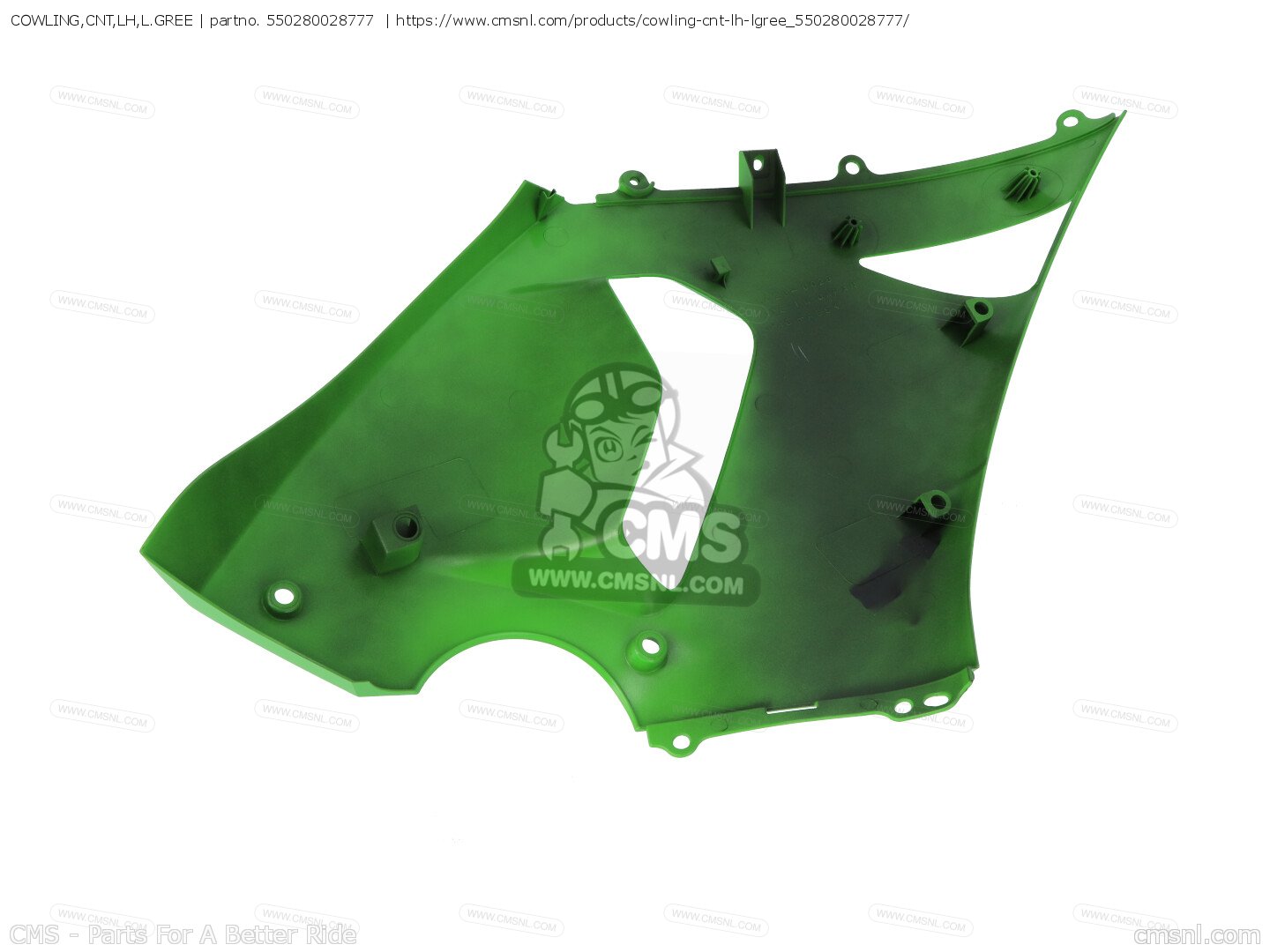 550280028777: COWLING,CNT,LH,L.GREE Kawasaki - buy the 55028