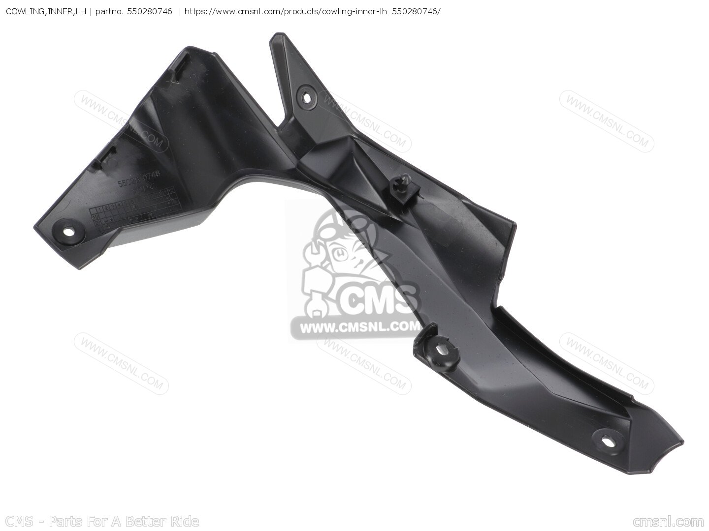 550280746: COWLING,INNER,LH Kawasaki - buy the 55028-0746 at