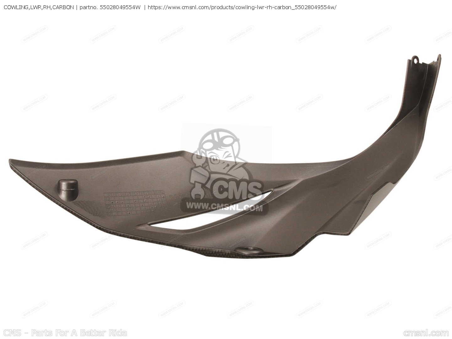 さかもと KAWASAKI EX400 (NINJA) 22-23 Right Upper Side Cowling 55028