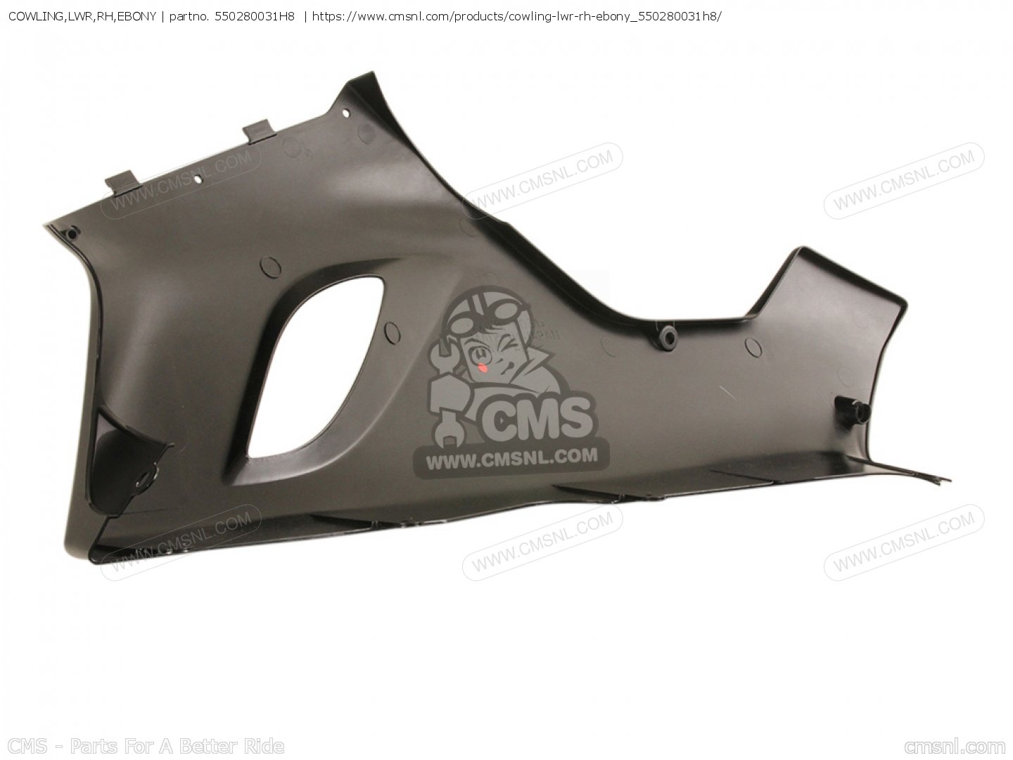 550280031H8: COWLING,LWR,RH,EBONY Kawasaki - buy the 55028