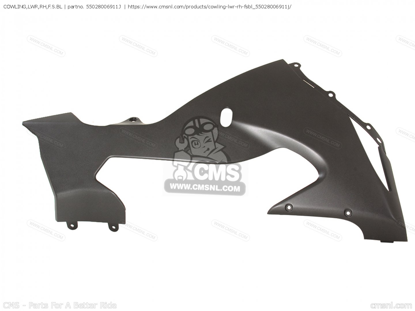 Cowling,lwr,rh,f.s.bl Zx1000d6f Ninja Zx10r 2006 Usa California Canada ...