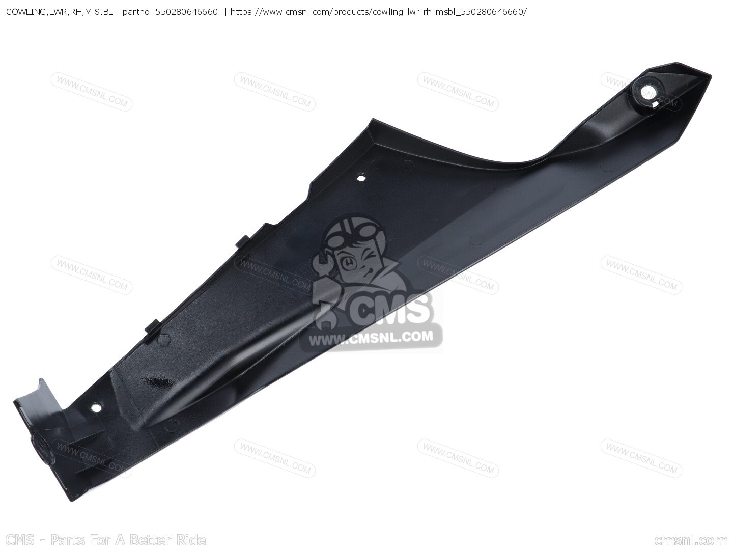 550280646660: COWLING,LWR,RH,M.S.BL Kawasaki - buy the 55028