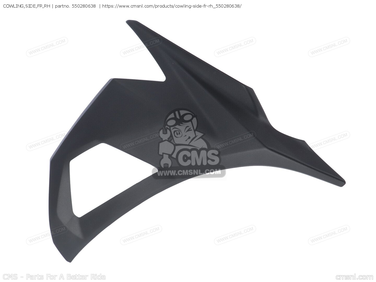 550280638: COWLING,SIDE,FR,RH Kawasaki - buy the 55028-0638