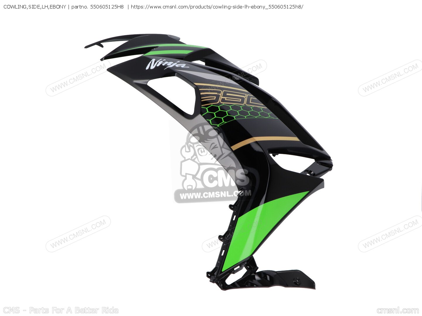 kiyomingページ 550605125H8: COWLING,SIDE,LH,EBONY Kawasaki - buy the