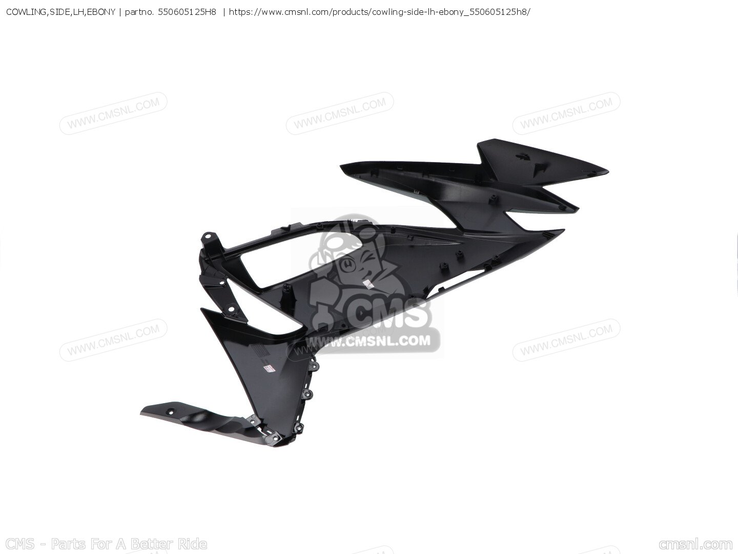 パーツ KOHH 550605125H8: COWLING,SIDE,LH,EBONY Kawasaki - buy the