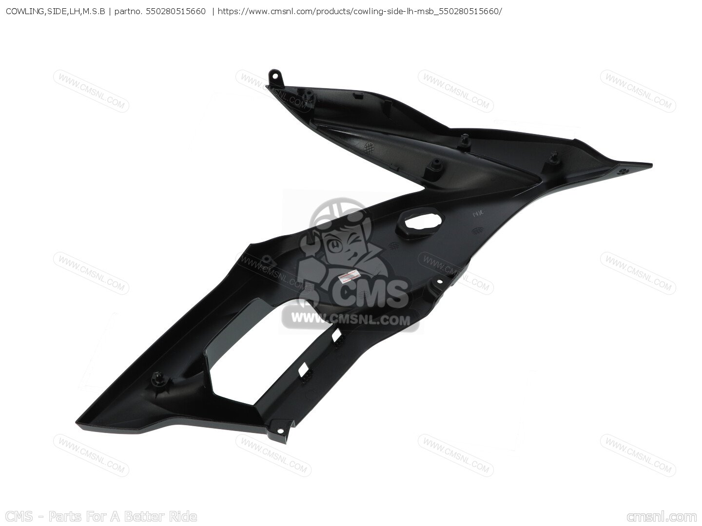 わらび 550280147660: COWLING,UPP,M.S.BLACK Kawasaki - buy the 55028