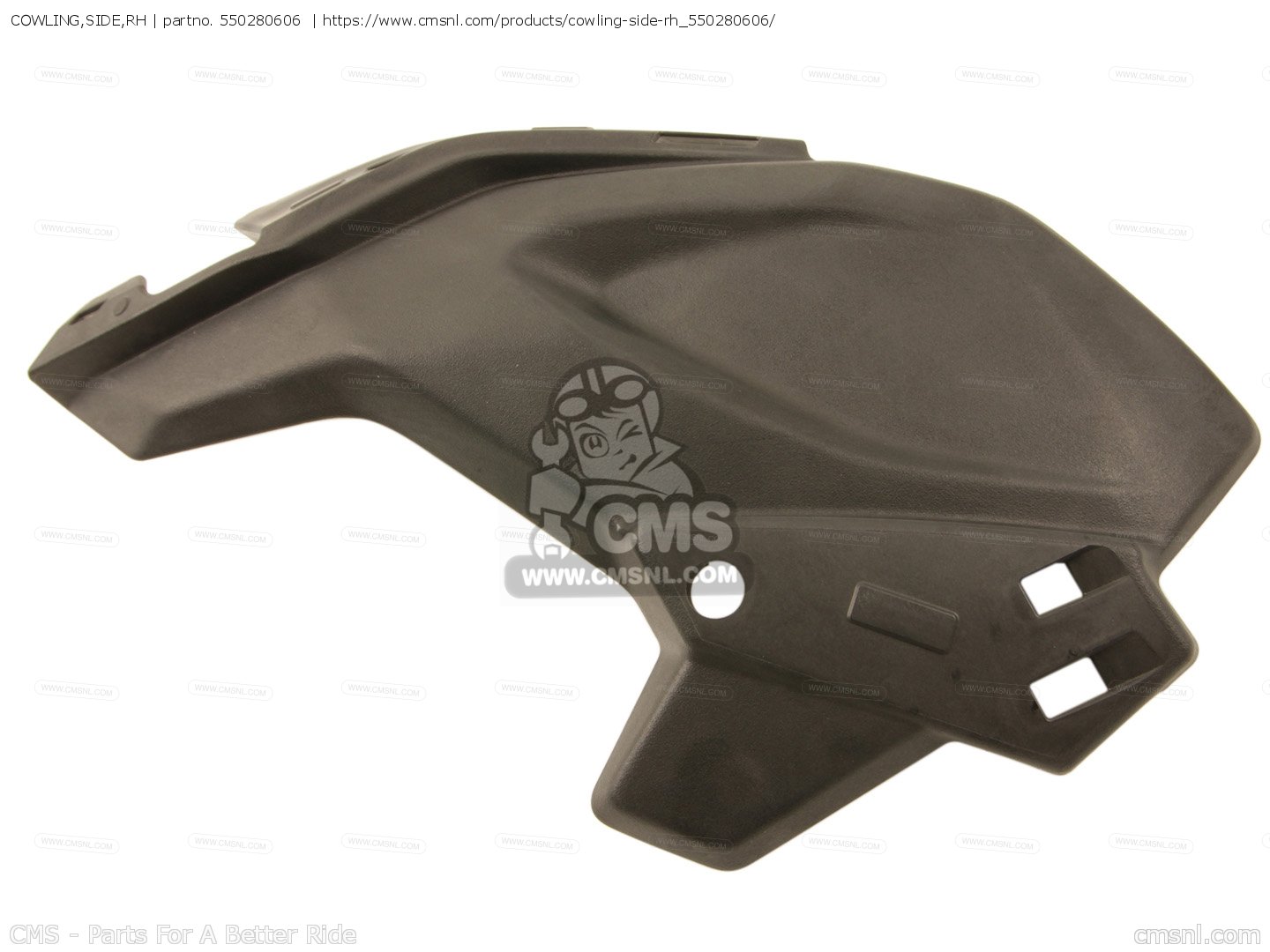 Shirock様用 550280606: COWLING,SIDE,RH Kawasaki - buy the 55028-0606 at CMSNL