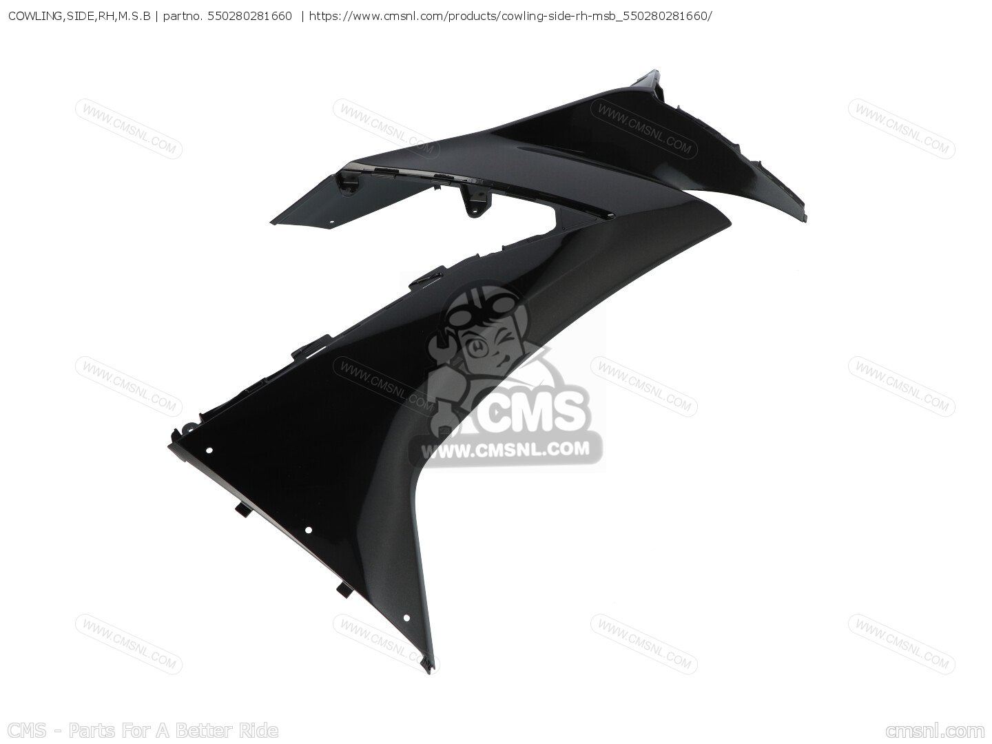 550280281660: COWLING,SIDE,RH,M.S.B Kawasaki - buy the 55028