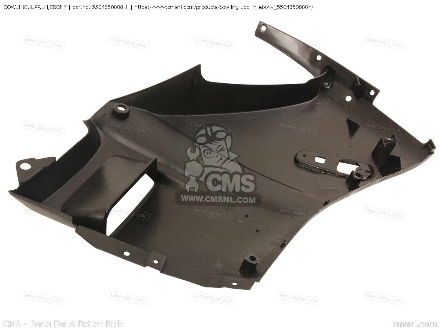 5504850888H: Cowling.,upp,lh,ebony Kawasaki - buy the 55048-5088-8H at ...